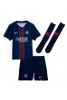 Paris Saint-Germain Desire Doue #14 Babytruitje Thuis tenue Kind 2025-26 Korte Mouw (+ Korte broeken)